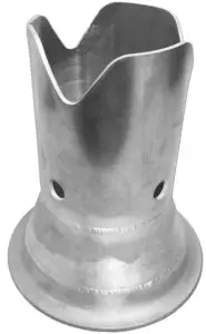 Aluminum Flange to Aluminum Reducer Crown Adapter-image